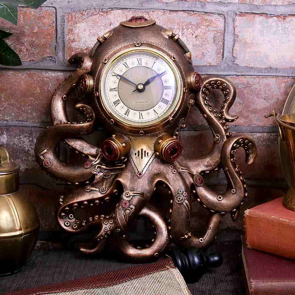 Nemesis Now - Octoclock Horloge murale - Couleur bronze